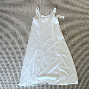 nylon white slip